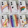 Étui de téléphone pour Vivo Y36 Y20 Y35 Y33s Y31 Y30 Y27 Y15S Y02 Y11 Y12, couverture arrière antichoc de luxe, Silicone souple Transparent TPU arc-en-ciel pour Vivo pare-chocs