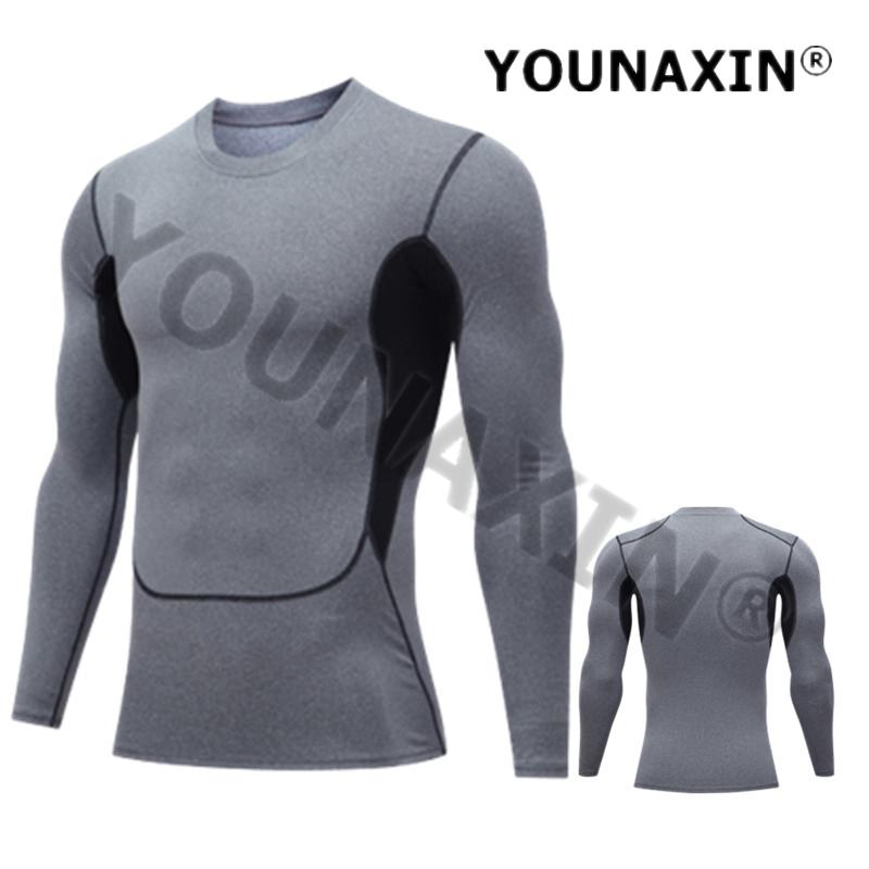 Men's Compression Long Sleeves T-Shirts Basketball Sports Tight Gym Fitness Boy Running Top Outdoor Cycling Clothes Quick Drying S M L XL 2XL 3XL