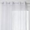Voilage "Devo" blanc 140x240cm - Atmosphera createur d'interieur