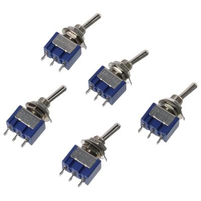 10pcs Metal, Plastic Mini Toggle Switch 3-Pin 2 Position  Small Electronic Equipment