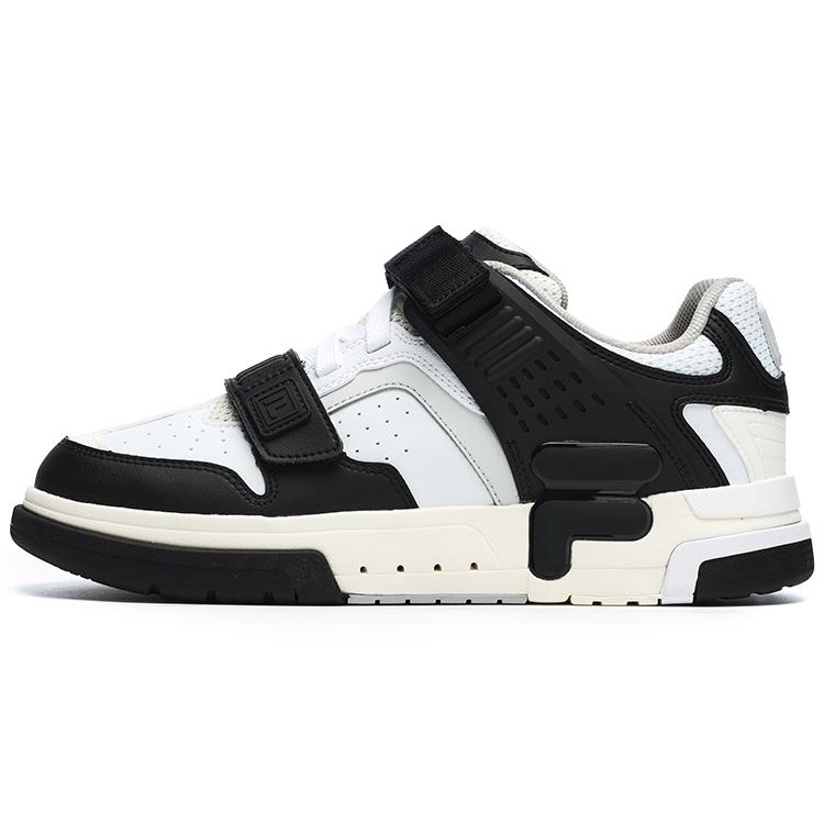 New FILA DOPPIO Low Top Skateboard Shoes Men's Snow Black F12M241206FWB