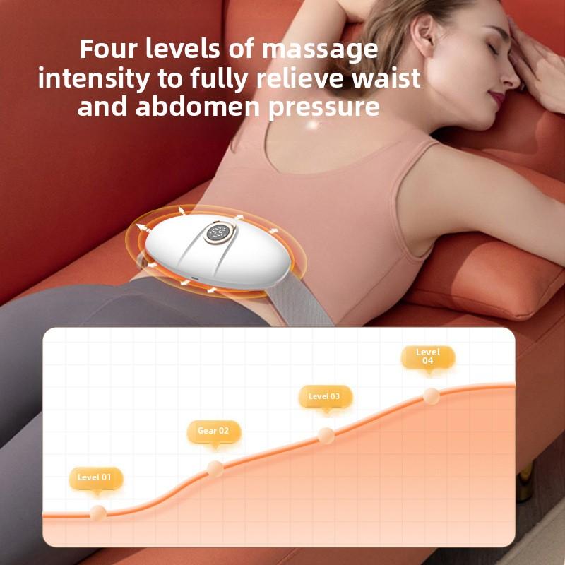 Palace Warming Belt Girls Use Warm Baby Vibration Hot Compress Waist Massager Waist Belt Digital Display Palace Warming Treasure