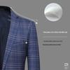 Men's Plaid Stretch Casual Suit Blazer