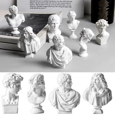 Miniatur Heimdeko Zeichenübung Gipsbüste Statue Griechische Mythologie Figur Gips Porträts Berühmte Skulptur