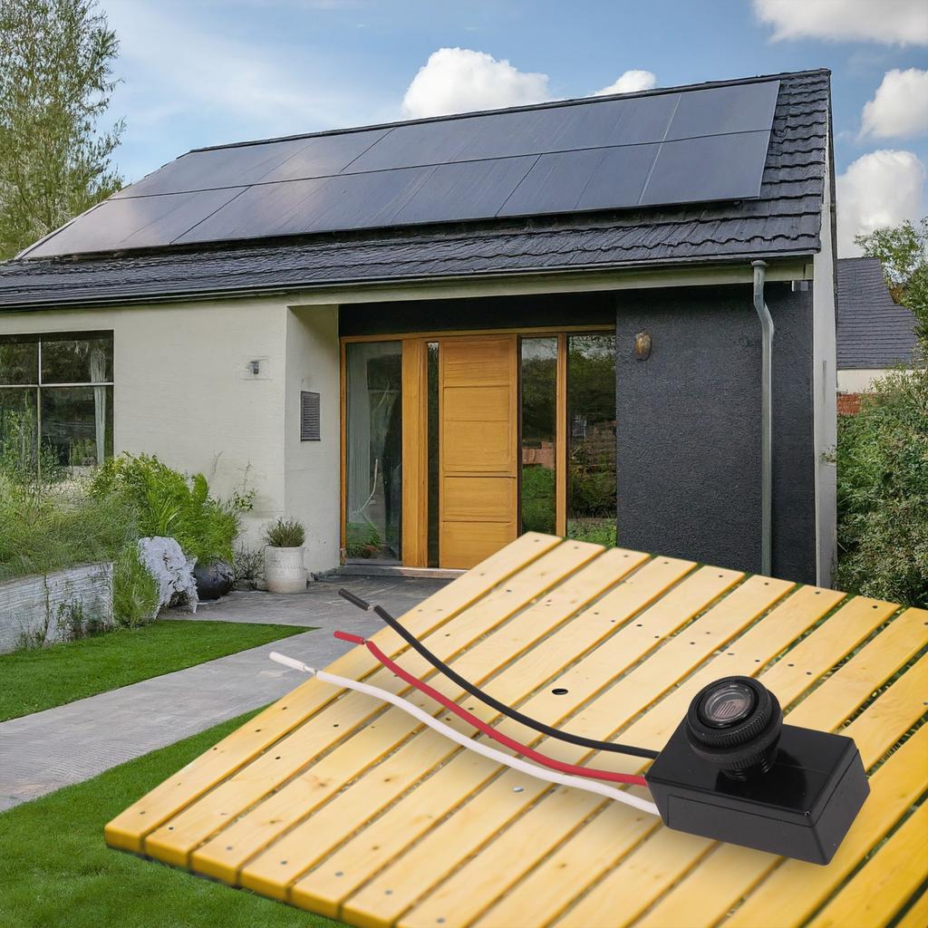 Schalter Taste Sensor Tastenstil Lichtsensor Automatisches Lichtempfinden Dämmerung bis Morgengrauen Energiesparend Fotozelle Sensor