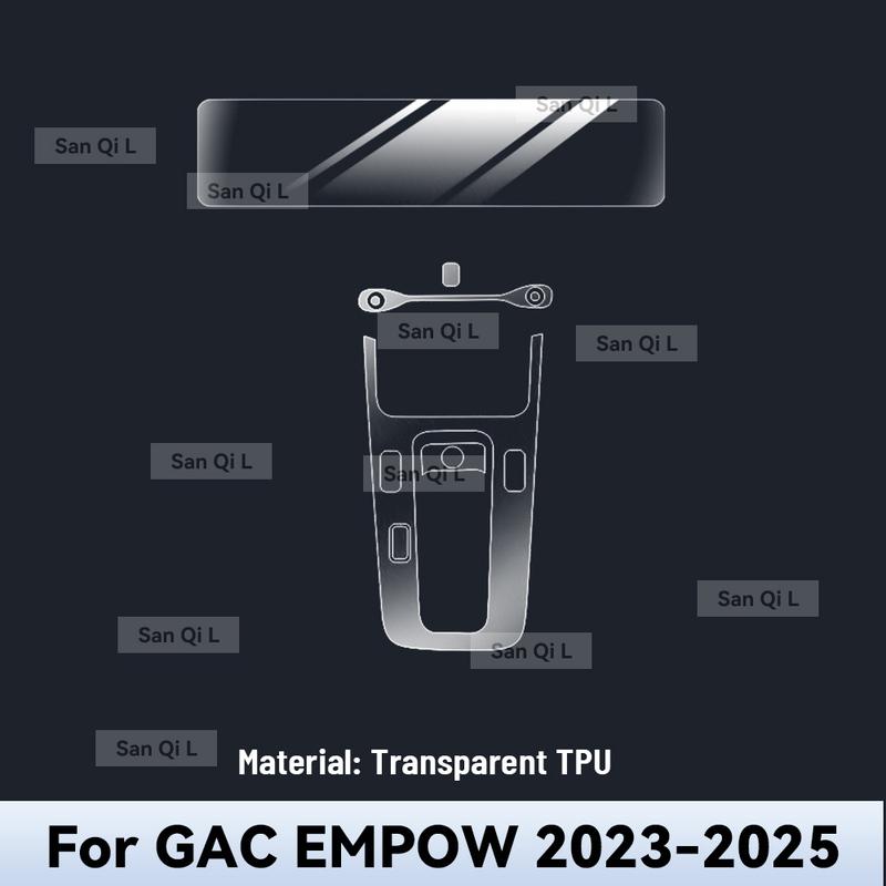 Interior TPU for GAC EMPOW  2024 2025 Protective Film Cover Anti-Scratch Gearbox Panel Navigation Screen Automotive FILM