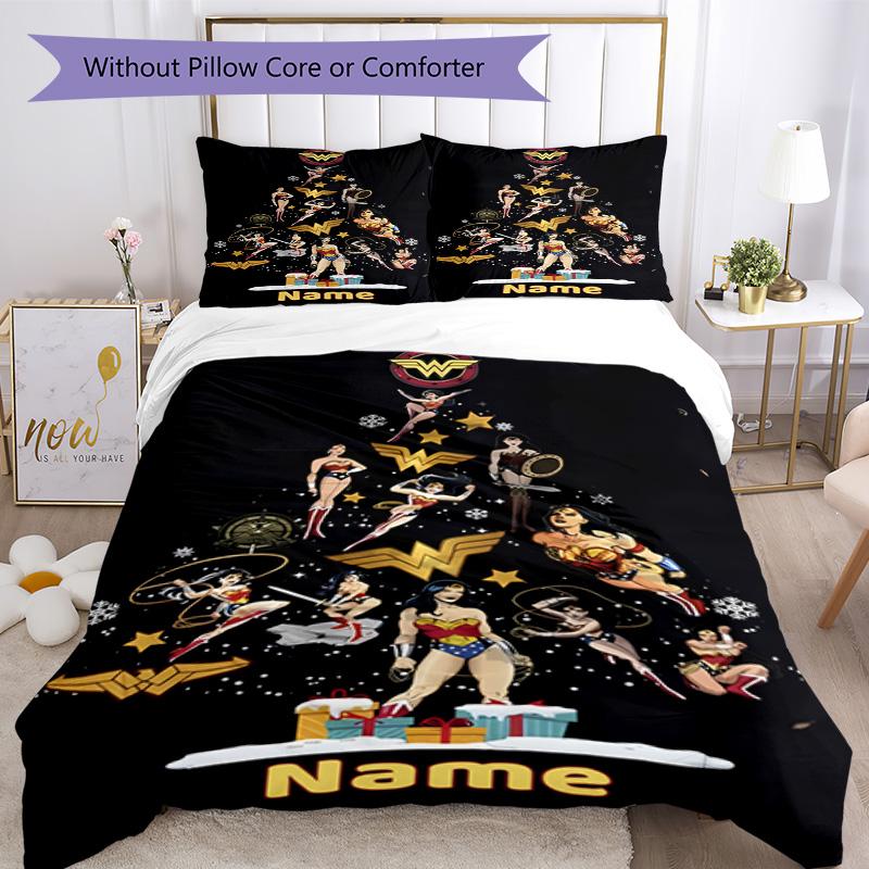 Warner Bros. Films (11) Customize Your Name Bedding Set Breathable Duvet Cover with Pillowcases Home Decoration Birthday Gift