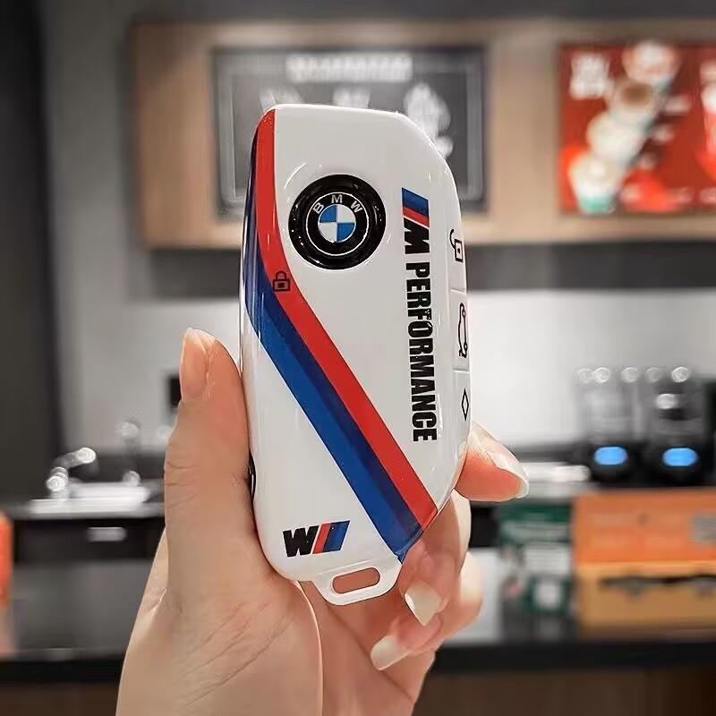 Sport Style Car Smart Key Case Cover Shell For BMW M X1 U11 X7 X5 G05 LCI I7 IX XM Series 7 740Li U06 G81 M3 Keyless Accessories djbf00