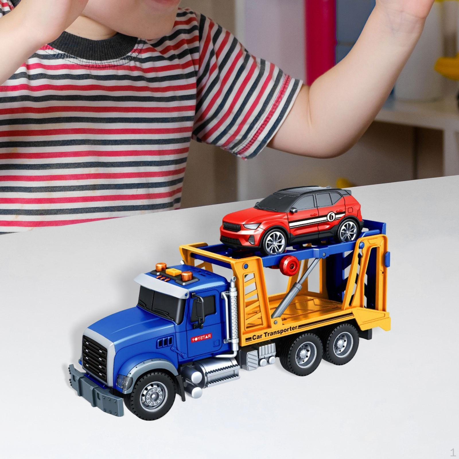 

Игрушечный грузовик с фрикционным приводом, раннее развитие, симуляция, инженерный игровой набор для детей от 4 до 7 лет transport truck