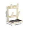 Double Layer Pot Lid Organizer Kitchen Vertical Pan Lid Holder With Drip Tray Carbon Steel Space Saving Pot Top Rack