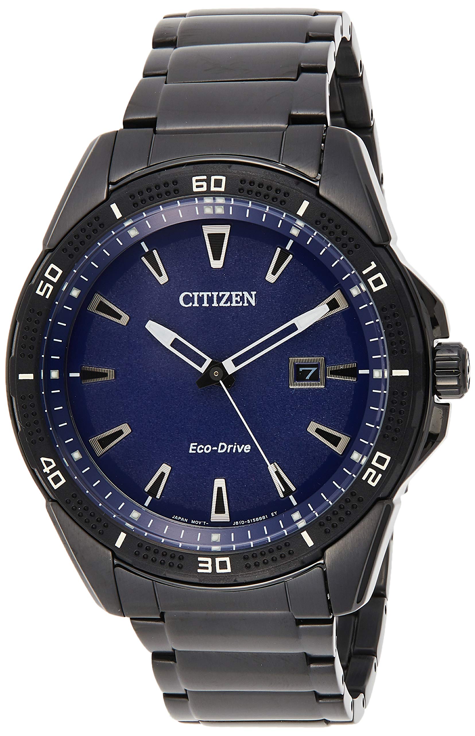 

Citizen Weekender Quartz Watch in Stainless Steel and Black Eco-Drive Men s (Model AW1585-55L) чорний