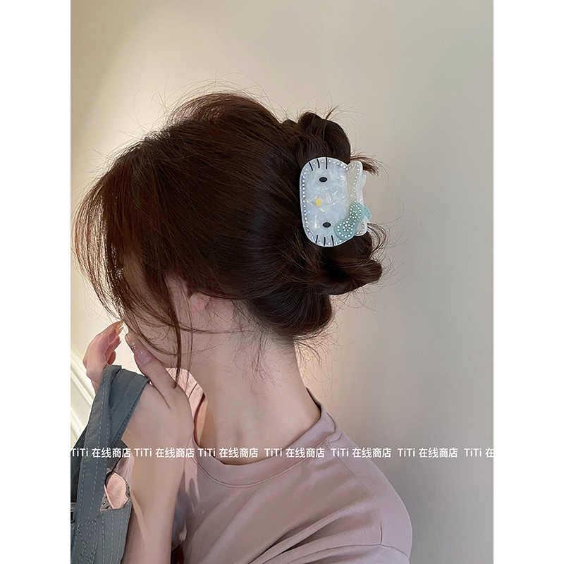 Cute Cartoon Cat Claw Hair Clip - Sweet Heart Design, Versatile for Students and Girls