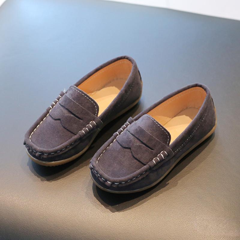 Kids Loafers Flats Shoes Breathable Non-slip Children's Leather Shoes Fashion Causal Versatile Boys School Formal Slip On Shoes