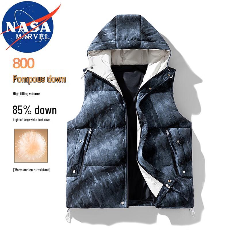 

NASA x Marvel Men s Hooded Down Vest 5XL