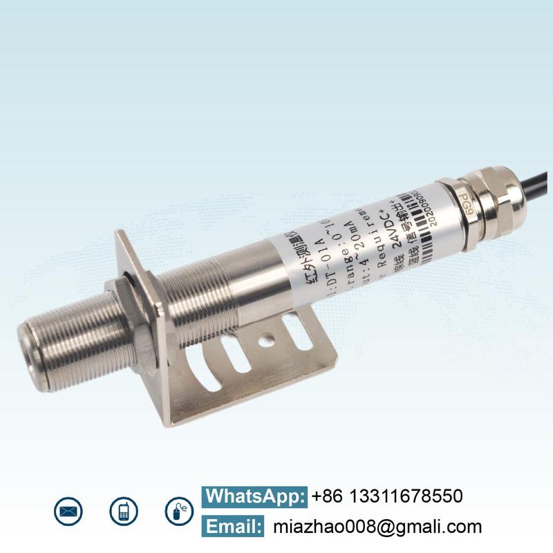 Non Contact IR Temperature Sensor 0-600 Degree 12-36VDC Analog Output 4-20mA 0-10V RS485 for Industrial Automation