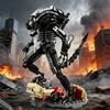 Creative Moc Alien Monster Building Blocks Bricks Set Diy Alien Figures Assembly Model Kit Toys For Children Adult Boys Gifts