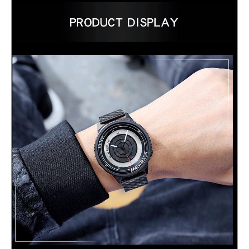 SANDA Ceas de bărbați Nou Photographer Time Series Fashion Trend Ceas de cuarț pentru bărbați Ceasuri cool