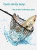 Retractable Quick-Dry Non-Hooking Silicone Fishing Net with Aluminum Alloy Frame