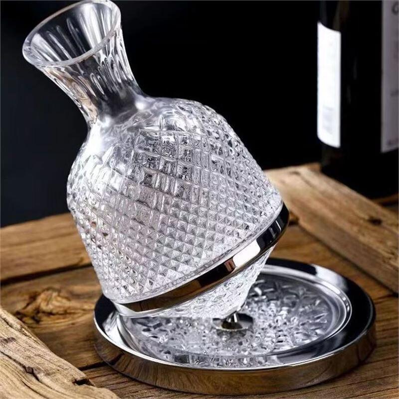 LISM 1500ml Rotating Wine Decanter