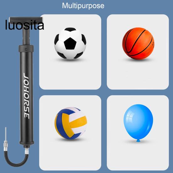 Pompka do piłek sportowych, dysza obrotowa, uchwyt w kształcie litery T, wąż przedłużający pompki do piłek, ręczna pompa wysokociśnieniowa, inflator typu push-pull