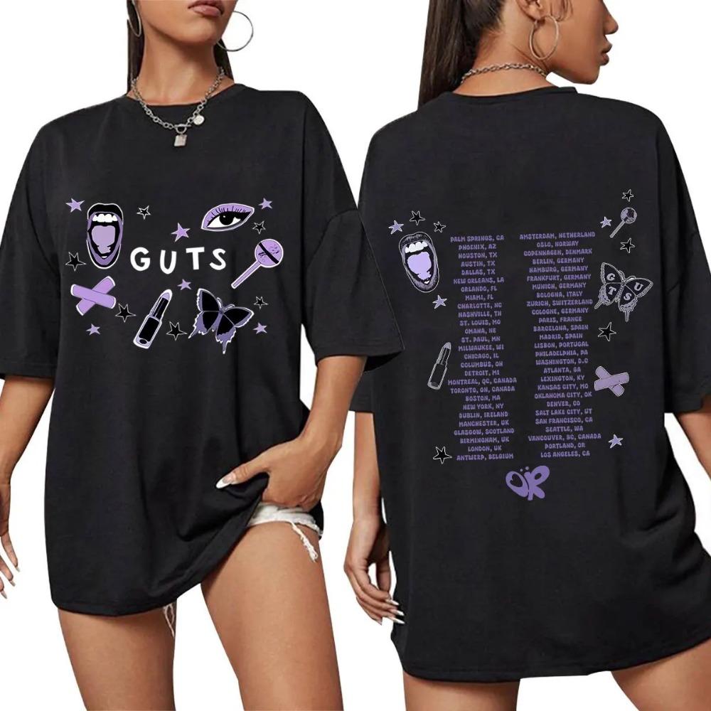 

2026 Olivia Male Female Rodrigo Singer Clothes Fashion Short Sleeve O Neck Tees Unique Men Clothing Shirts Graphic Tee XXS