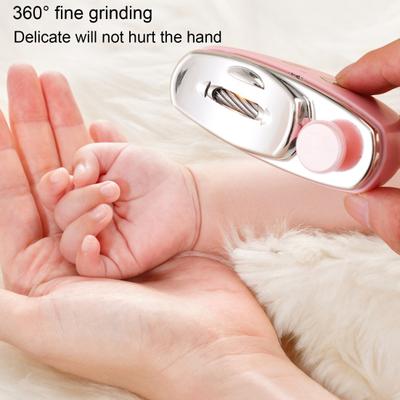 Baby Electric Nail Clipper with LED Light Rechargeable 3 Speed Automatic Nail Trimmer Kids Adults Seniors Fingernail Cutter Polisher Grinder