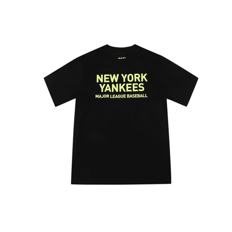 MLB T Shirts Unisex Black Crew Neck Moderate Straight Fit 31TS21931-50L