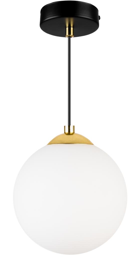 Hanging Ceiling Lamp, Sphere, Gold, Chrome, Led