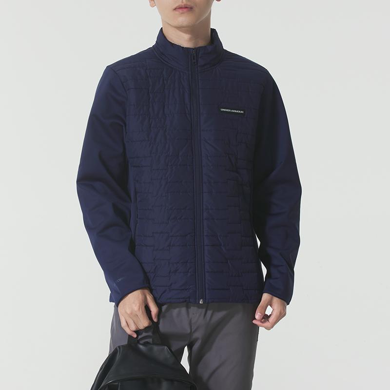 Under Armour Drive Pro Geïsoleerde Rits Mode Veelzijdige Jas met Lange Mouwen Herenjassen Marineblauw 1385829-410