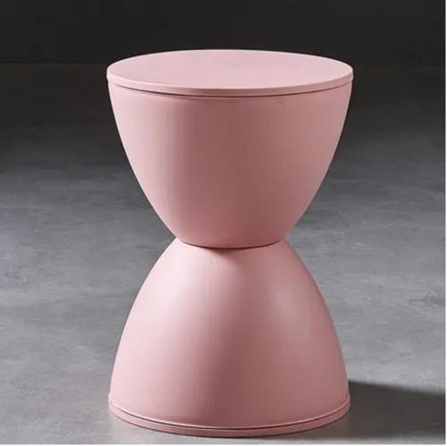 Plastikowy stołek stolik boczny kreatywny design klepsydra stolik nocny modne buty do zmiany okrągły pomost meble domowe