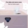 ABS Electric Cat Toy Type-c Charging Sqaure Magic Box Intelligent Cat Feather Toy Environmentally Friendly for Pet Accessories