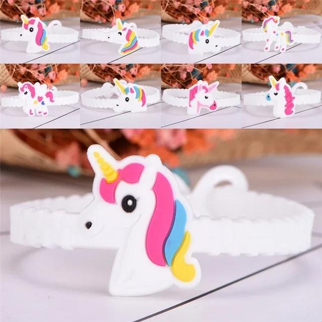 1Pcs Cute Rubber Bangle Bracelet Sport Wristbands Kids Birthday Party Cute Bracelets