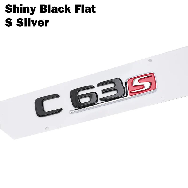 Auto-Tuning Für Mercedes Benz AMG C-Klasse W204 W205 C63 C63S Buchstabenlogo 3D ABS Aufkleber Auto Heckklappe Emblem Namensschild Aufkleber
