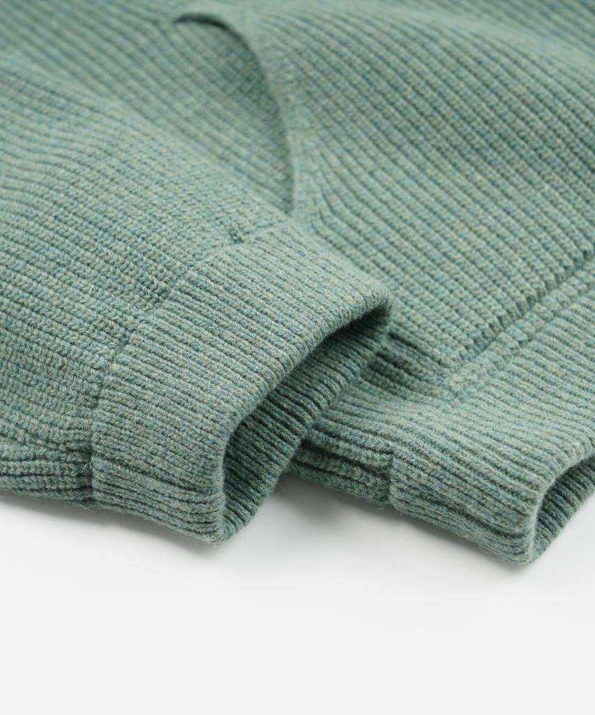 Frizmworks Ultra Heavyweight Collar Cardigan _ Jade Green