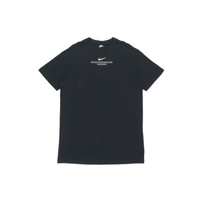 Nike Abbigliamento sportivo Stampa logo Swoosh in metallo Casual Retro Ampio Traspirante Girocollo Manica corta Abito Donna abiti Nero CZ9407-010