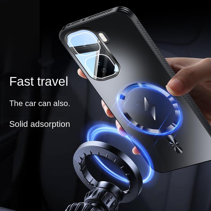 For Magsafe Case for VIVO IQOO Neo 10 Pro Matte Frosted Shockproof Lens Protection Film Back Cover for IQOO 13 12 Pro S20 Cases