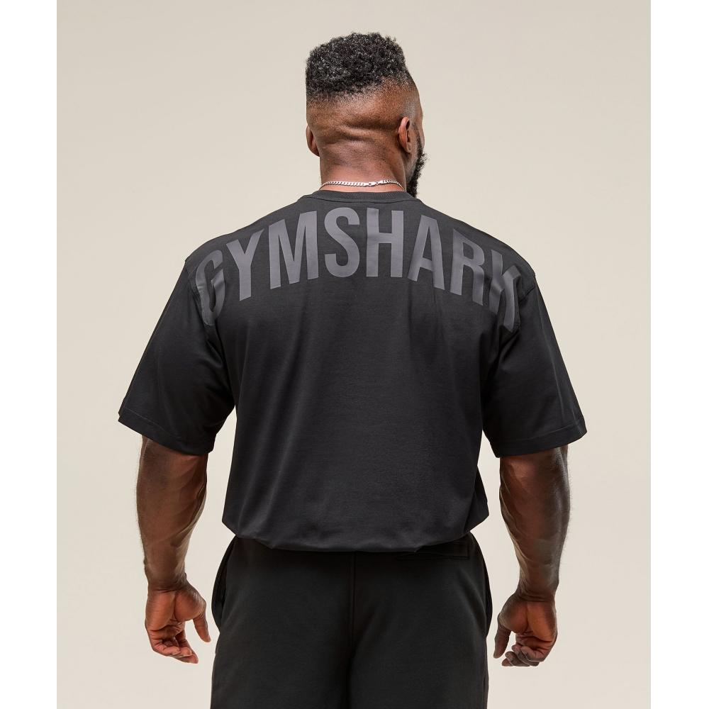 Gymshark Camiseta Power negra A2c9e Bb2j