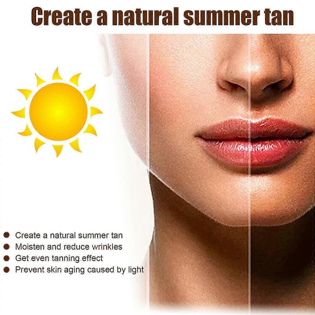 Deep Dark Self-Tanning Cream with Cocoa Butter & Coconut Oil  Hydrating, Long-Lasting Tan, Anti-Aging Moisturizer for Radiant, Even Skin