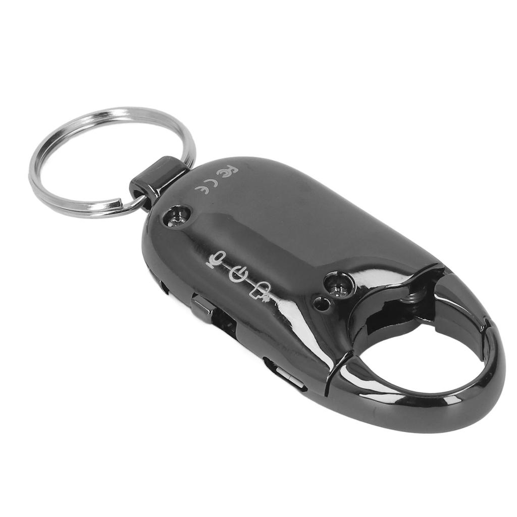 Audio Recorder Micro Keychain 16 GB 15H Voice Capture Pendant Voice Recorder WAV Black