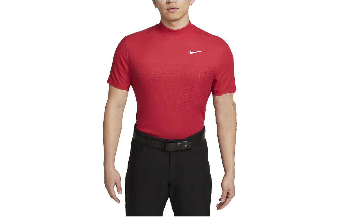 Nike Men's Red T Shirts Crew Neck Moderate Straight Fit Dr5325-687 Cm