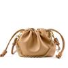 2024 Korean Genuine Leather Chain Cloud Bucket Bag