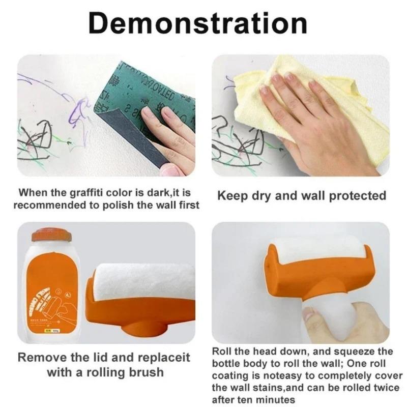 Roller Wall Repair Paint Αντιβακτηριδιακό λευκό λάτεξ ρολό βαφής DIY Renovation Wall Repair Οικιακό Εργαλείο καθαρισμού