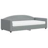 VidaXL Daybed with Mattress Light Grey 100x200 Cm Fabric 3197175