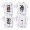 Heart Bridge Deck of Cards Group Costume TShirts Poker Outfit Cards WomenUnisex Matching Playing Cards for Casino Party Costume