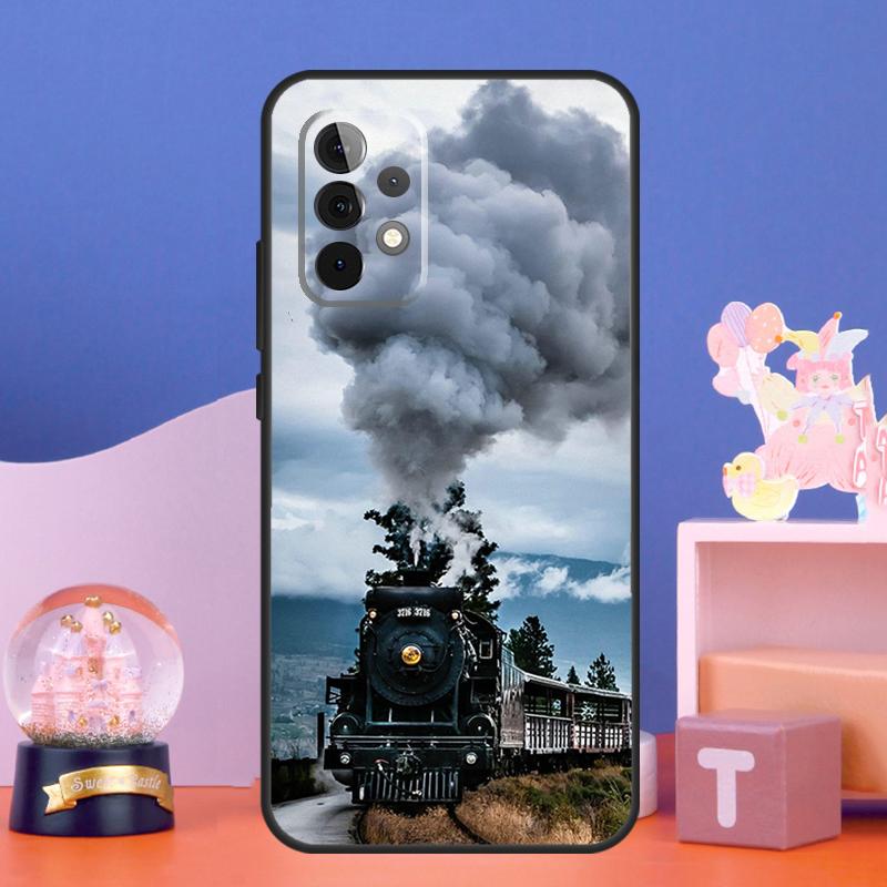 

Train Steam Engine Case For Samsung Galaxy A54 A34 A14 A15 A35 A55 A16 A26 A36 A56 A52 A12 A32 A13 A33 A53 A17 Samsung A24 4G