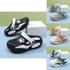 Colorful Girls Summer Clogs Lightweight Breathable Nonslip Outdoor Beach Footwear