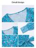 Diyun 2024 Autumn/Winter Elegant V-Neck Printed Women's A-Line Dress