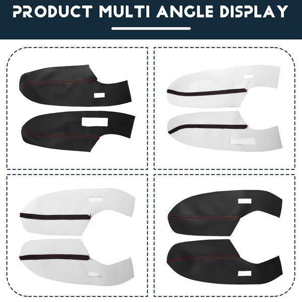 Türarmlehnen-Panel-Abdeckung für das Auto-Interieur, PU-Leder, Farbe: Wie abgebildet, für Volkswagen.