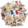 35pcs-100pcs Playful Culinary Delights Stickers Vintage French Culture Teacher Reward Stickers Graffiti Decals For Car Sticker
