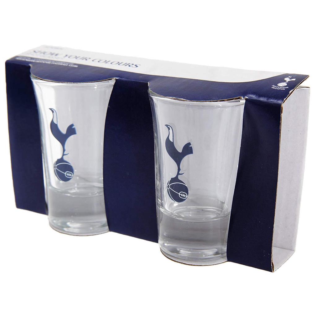 Tottenham Hotspur FC Home Word Mark Shot Glasses (Pack Of 2)
